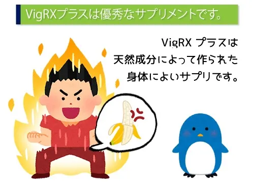 VigRXプラスは優秀なサプリメントです。