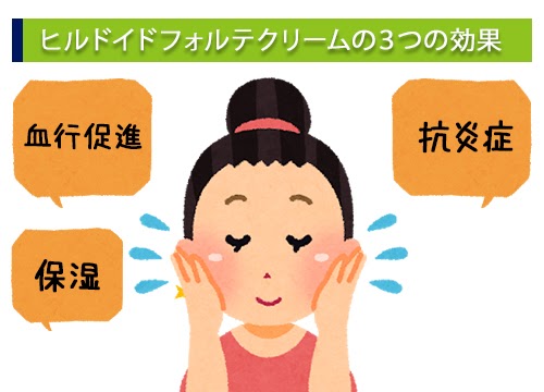 ヒルドイドフォルテクリームの3つの効果